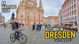 DRESDEN, Germany Walking Tour 4K | The AUTUMN look of the Streets and Squares