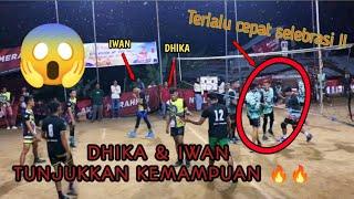 Terlalu cepat selebrasiSehingga Dhika & Iwan Tunjukkan Kemampuan #tarkam #volleyball #viral