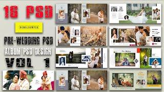 New Pre-Wedding Album PSD 12x36 Vol 1 Free Download 2023 | pre-wedding psd templates free download.