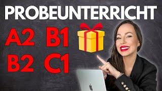 KOSTENLOSER DEUTSCHUNTERRICHT für A2, B1, B2 und C1 (Deutsch lernen | learn German)