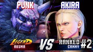 SF6 ▰ PUNK (Akuma) vs AKIRA (#2 Ranked Cammy) ▰ High Level Gameplay