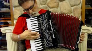 2953 - Black Alessandrini Piano Accordion LMM 34 72 $2999