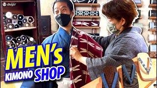 Inside a Kimono Shop Specialized for Men in Kyoto, Japan | How a Pro Coordinates Kimono