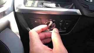 BMW X3 - How to turn on/off highbeam headlights