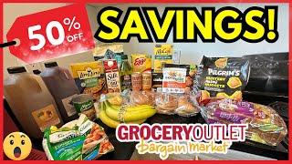 DISCOUNT STORE SHOPPING ️ GROCERY HAUL HALF OFF‼️ Grocery Outlet Barbain Market #groceryhaul