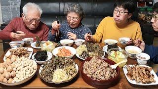 Daeboreum Ogokbap, 6 kinds of vegetable mukbang (red pepper stir-fry, bean sprout radish soup)recipe