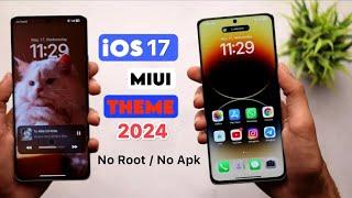 Convert MIUI To IOS 17 | POCO & REDMI Devices Without Root Or Apk | Best Ios Customisation 