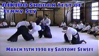 Black belt testing of Lenny Sly - March of 1998 by Mitsugi Saotome Sensei