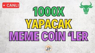 CANLI  1000X YAPACAK MEME COİN 'LER!!! #altcoin  #bitcoin #borsa