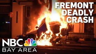 Fiery crash in Fremont leaves 1 dead, closes down busy roadway