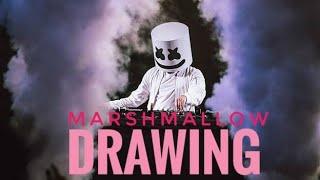 How to draw Marshmallow |Artist Sajjad | #marshmello #best #drawing #howtodraw