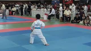 2nd Grader competing and winning in Kyokushin-kan Tournament  (Kata)