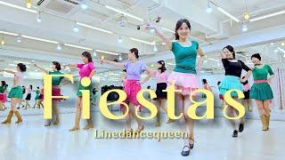 Fiestas Line Dance l Beginner l 피에스타 라인댄스 l Linedancequeen l Junghye Yoon