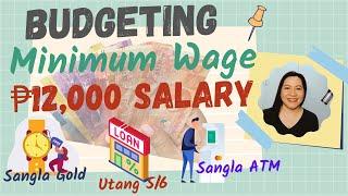 Budgeting Minimum Wage | Low Income Budget | Real Life Budget | Saleslady Breadwinner Family of 5