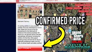 NEW Garment Factory Business PRICE CONFIRMED, Garage Space & More! (GTA 5 Agents Of Sabotage Update)