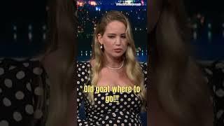 Jennifer Lawrence's hilarious GOAT misinterpretation with Meryl Streep | @ColbertLateShow | #shorts