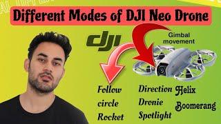 DJI Neo : All 8 Modes Explained (With & Without Phone) | Gimbal Axis Movement | Portrait Mode #dji