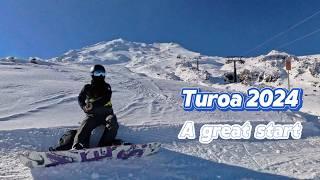 My first day of 2024 ski season at Turoa, NZ | Bluebird and Quiet