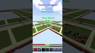 New Start! •Cosmo | Skygen• minecraft #minecraftserver #bedrock #skygen