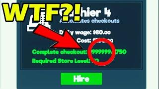 MAX CASHIERS in 2 MINUTES GLITCH.. Infinite CHECK OUT! | Supermarket Simulator Unlimited Cashier