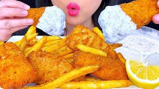 ASMR MUKBANG | Fish And Chips | Eating Sounds | ASMR Phan