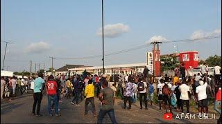 SEE WHAT PROTESTERS DID AT LAGOS IBADAN EXPRESSWAY/ BERGER | #ENDSARS | AFAM ORJI