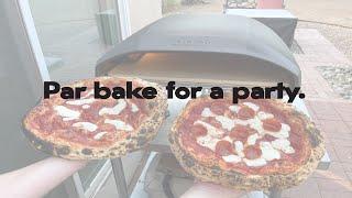 How to par bake pizzas for your next party. @Oonihq Koda 16 real time cook.