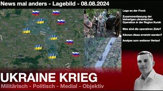 Ukrainische Operation in Kursk Tag 3 - Analyse, Ziele, Aussichten - Reaktionen der Russen