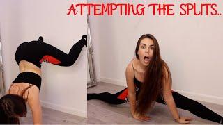 ATTEMPTING TO DO THE SPLITS.. *AND WALL TWERKING* | Lauren Alexis