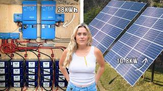 Complete Off-Grid Solar Power System & Battery Bank (Start to Finish Install)