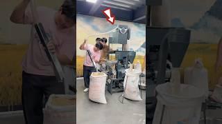 See the machine which makes rice from paddy  #shorts
