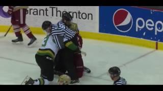 QMJHL Fight: Luc Deschenes vs Tyler Higgins Dec 02, 2016