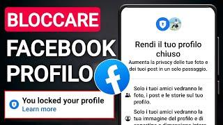 Come bloccare il profilo Facebook 2023 | Il profilo Facebook è bloccato | METODO AGGIORNATO