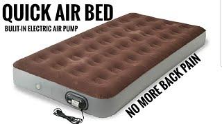 Yamazen Air bed with built- in Electric Air Pump Review!