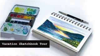 My sketchbook from my trip to Canada ||  Vacation sketchbook tour