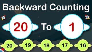 Backward counting 20 to 1 | Reverse Counting | 20 se 1 tak Ulti Ginti | Ulta Ginti | Back counting