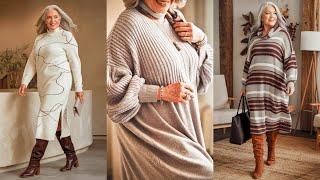 Cozy & Stylish Winter DRESSES for Women 50+ 60+ 70+ | Effortless Elegance | TRENDS FASHION