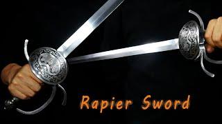 Forging a Rapier - One of the most unique and fancy Rapier swords I have ever forged..Seashell Sword