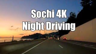 Sochi 4K - Night Driving - Russia