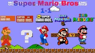 Super Mario Bros 1-1 Evolucion  [SMB1,SMBHD,SMBDS,SMMWE,SMB3D]