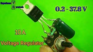 Voltage Regulator circuit use IRF z44n