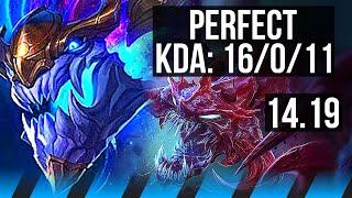 AURELION SOL vs CHO'GATH (MID) | 16/0/11, Legendary | EUW Master | 14.19