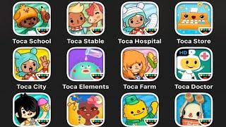 ALL OLD TOCA BOCA LIFE: CITY,FARM,HOSPITAL,TOWN,SCHOOL,STABLE,BUILDERS,VACATION,NATURE,JUNIOR,BOO