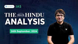 The Hindu Newspaper Analysis LIVE | 24th September | UPSC Current Affairs Today | Sarmad Mehraj