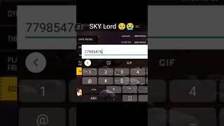 Sky lord rip @Skylord69 #shorts #viralshorts #viral#freefire #freefireshorts #ffshorts