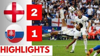 England vs Slovakia (2-1) HIGHLIGHTS & GOALS || EXTRA- TIME | EURO2024!!