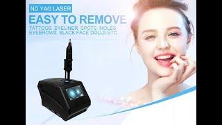 Portable Black Picosecond Laser Tattoo Removal Machine 532nm 1064nm 1320nm