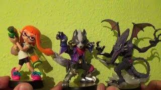 Smash Bros Ultimate Amiibos Ridley, Wolf e Inkling Unboxing