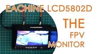 Eachine LCD5802D FPV Monitor with diversity receiver, built-in battery and DVR - BEST FOR LESS