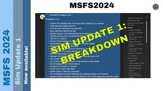  Sim Update 1: MSFS 2024 Release Notes Breakdown! ️ All Fixes & New Additions 